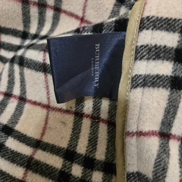 Womens Burberry Over Sized Navy Blue Wool Duffle Coat Sz M - Picture 9 of 12